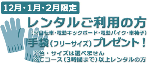 手袋プレゼント